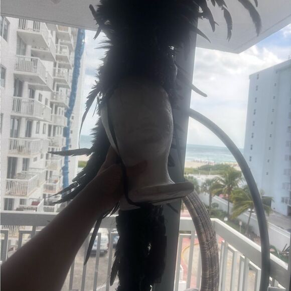 Feather Mohawk headdress headpiece festival event hairpiece warrior dancers drag main image 6